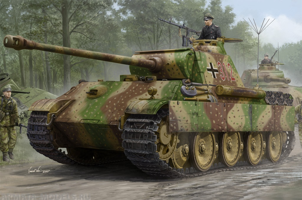84551 Танк German Sd.Kfz.171 Panther Ausf.G - Early Version Hobby Boss
