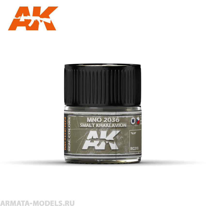 RC219 Краска Real Colors MNO 2036 Smalt Khaki Avion 10ml