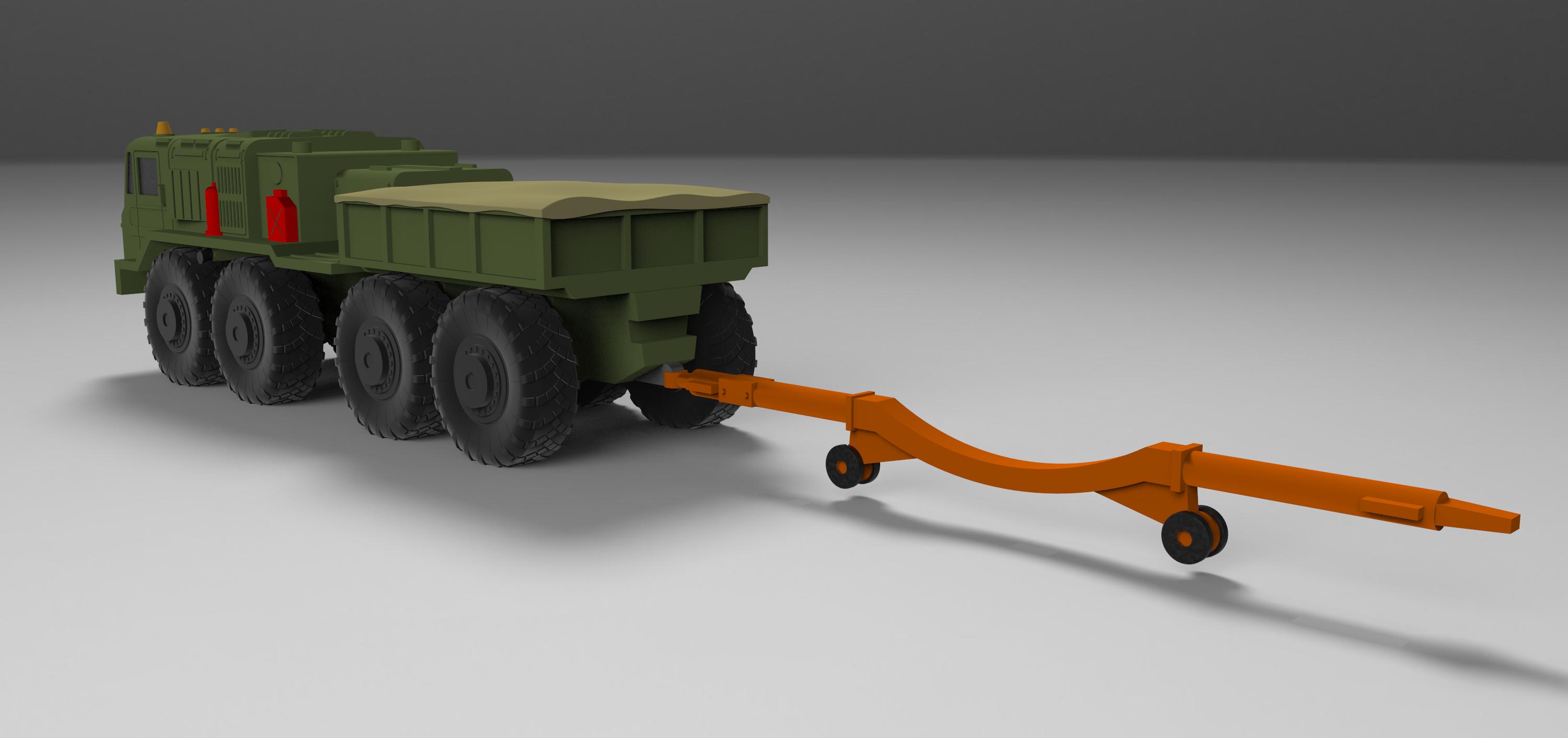 AM14402 Четырёхосный седельный тягач МАЗ 537л (Не для свободной продажи) Arma Models