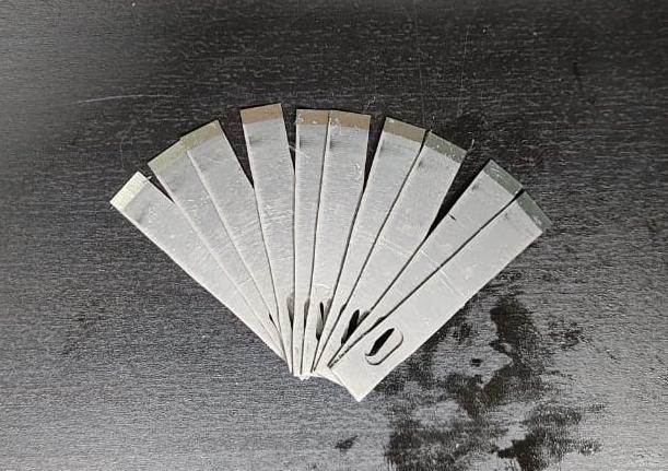 T-007RPG Набор прямых лезвий для ножа (10 шт) Push knife blade X10 piece set