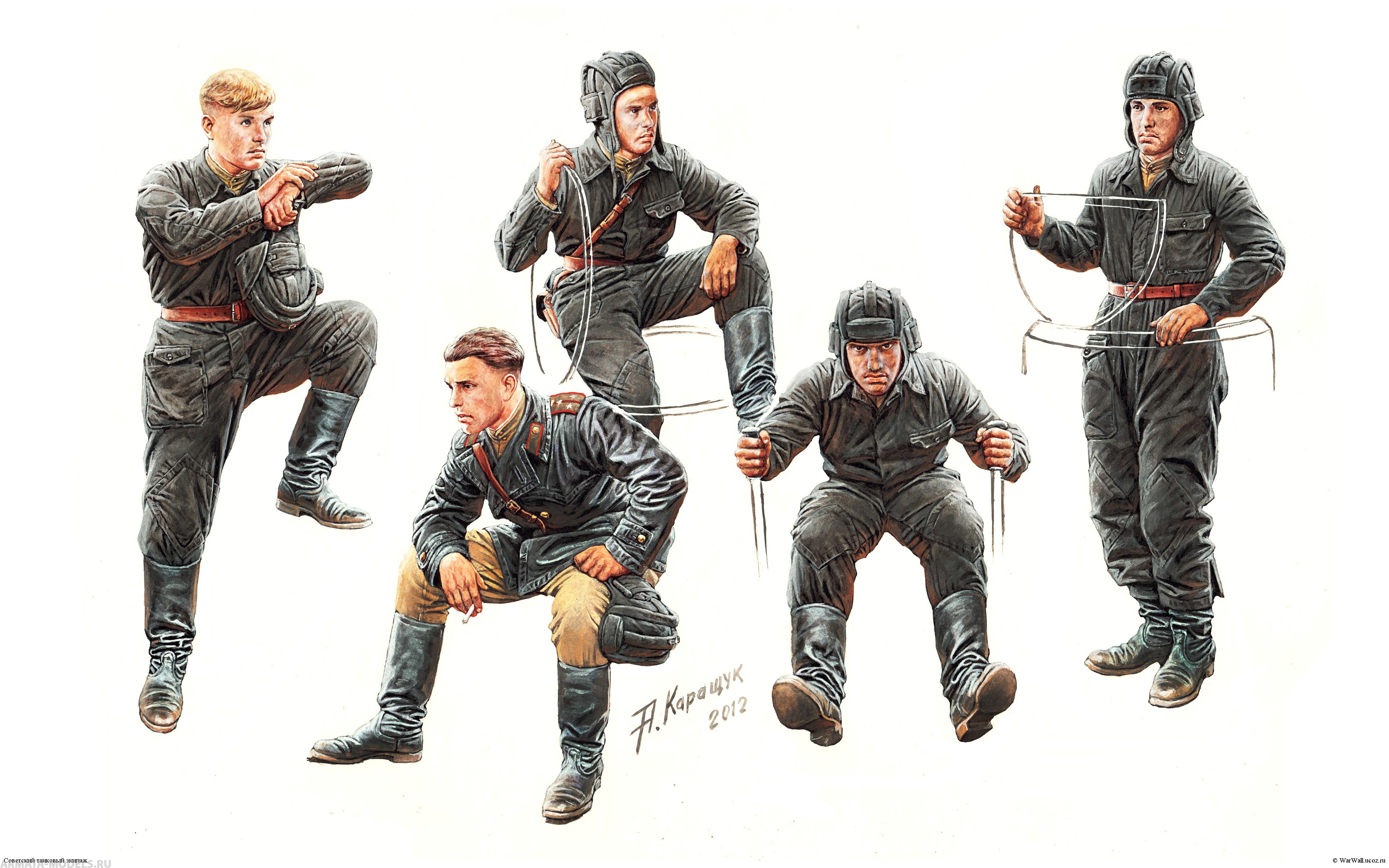 MB3568 Фигурки Советский танковый экипаж (1943-45г) Master Box (MB)