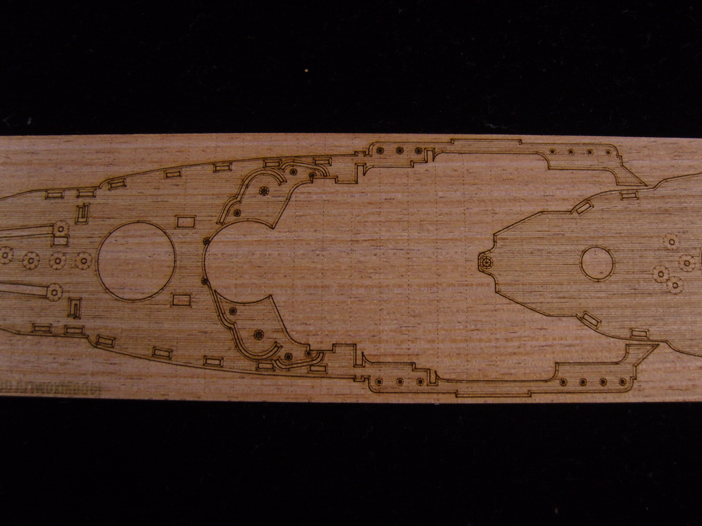 AW20039 Деревянная палуба для USS Pennsylvania BB-38 1944