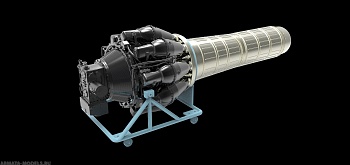 AM4871 Двигатель ВК-1 с тележкой ультрадетализированный Neo, 1/48 