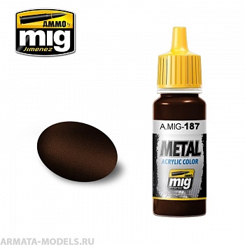AMIG0187 Ammo Mig Акриловая краска JET EXHAUST BURNT IRON 17 мл