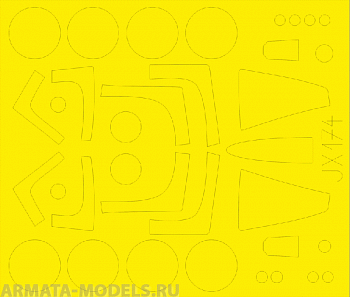 JX174ED   Окрасочная маска F-104C (for Italeri) 1/32